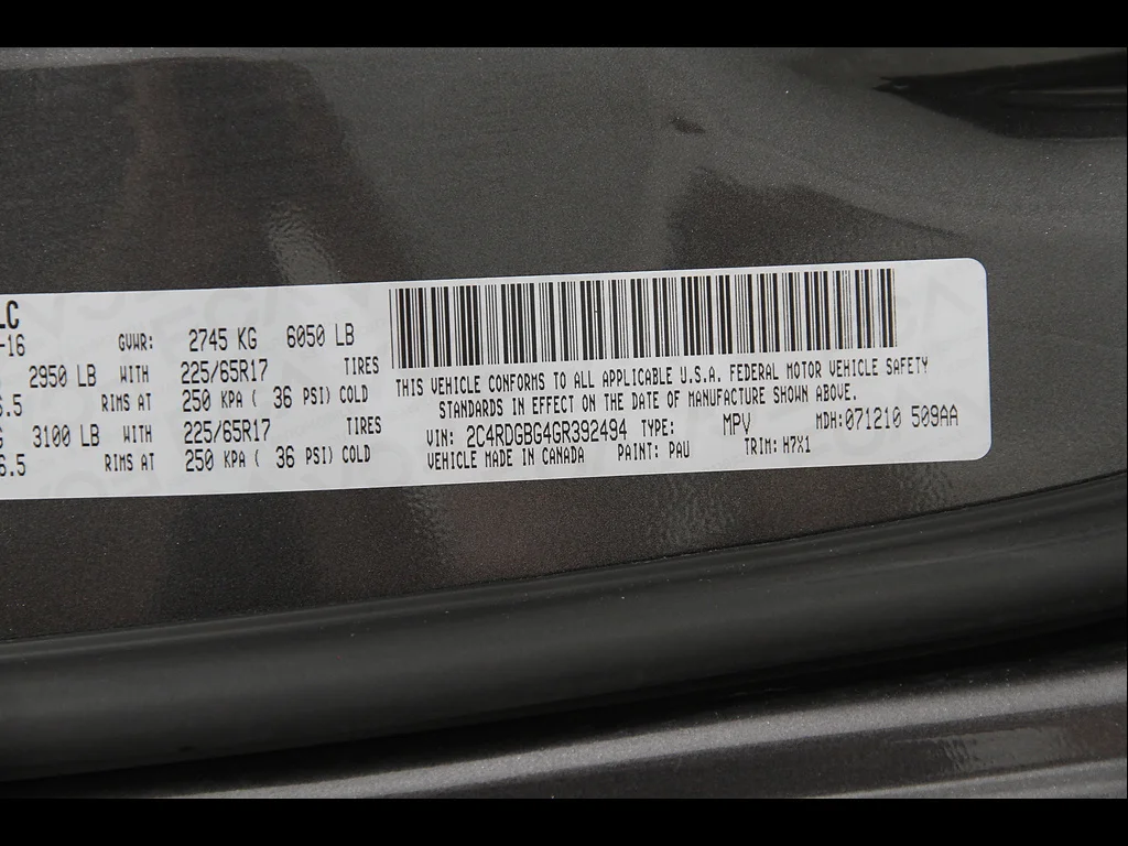 Used 2016 Granite Crystal Metallic Clear Coat Dodge American Value Package image 21