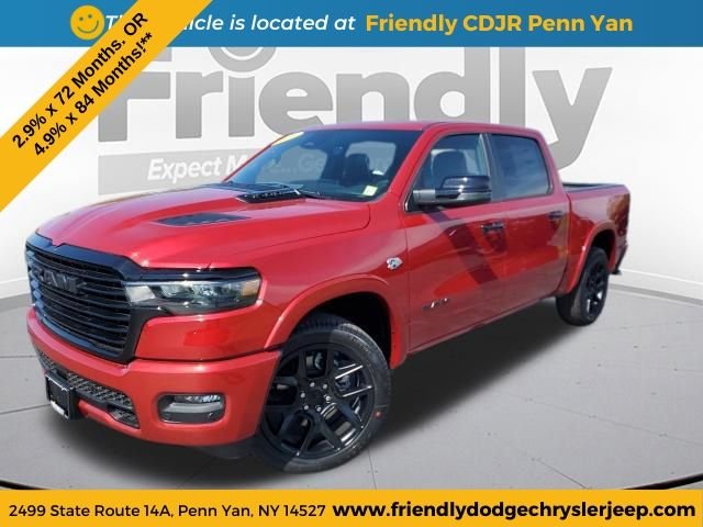 New 2026 Molten Red Pearl-Coat Exterior Paint RAM Laramie image 1