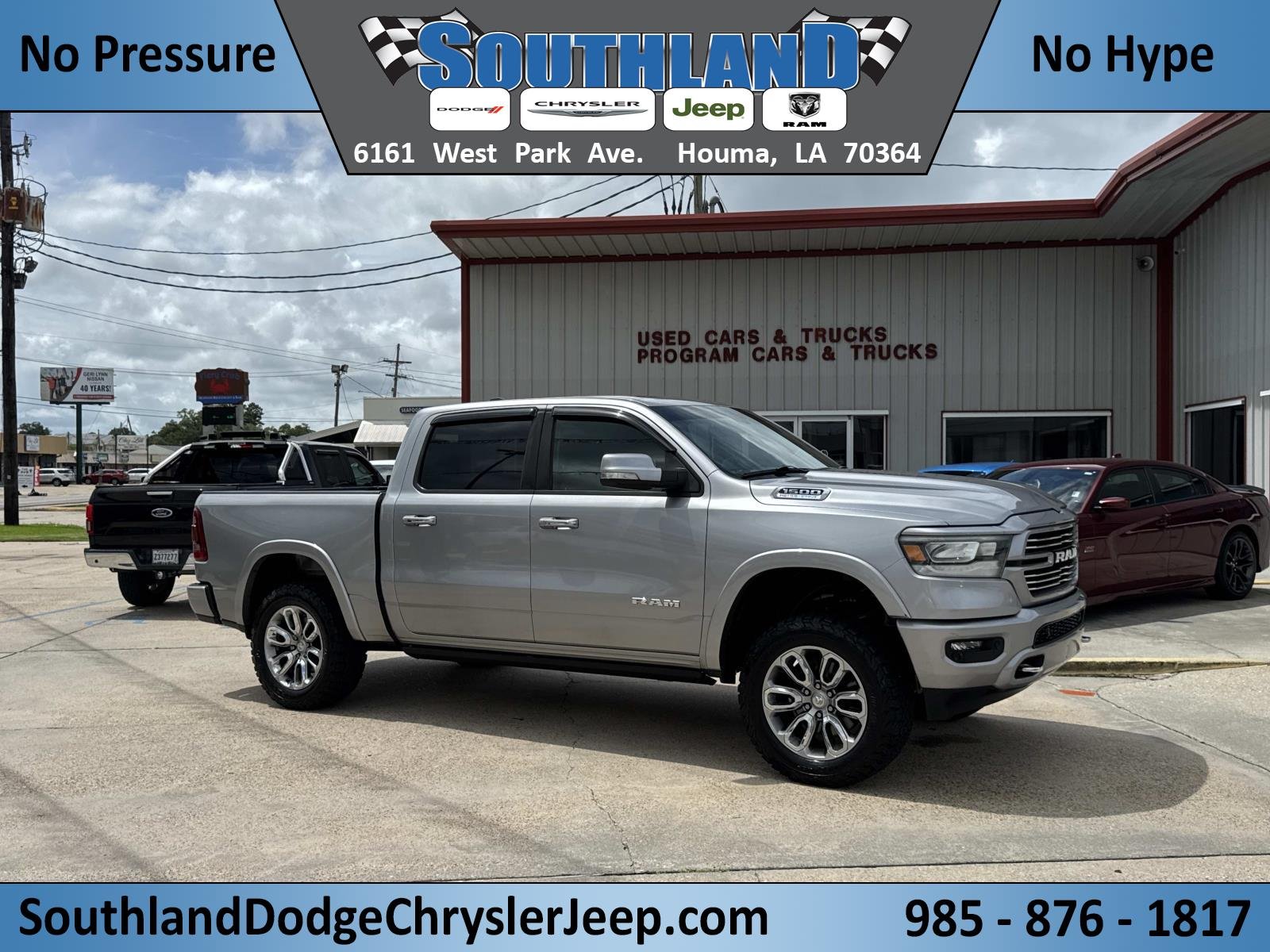 Used 2021 Billet Silver Metallic Clearcoat Ram Laramie image 1