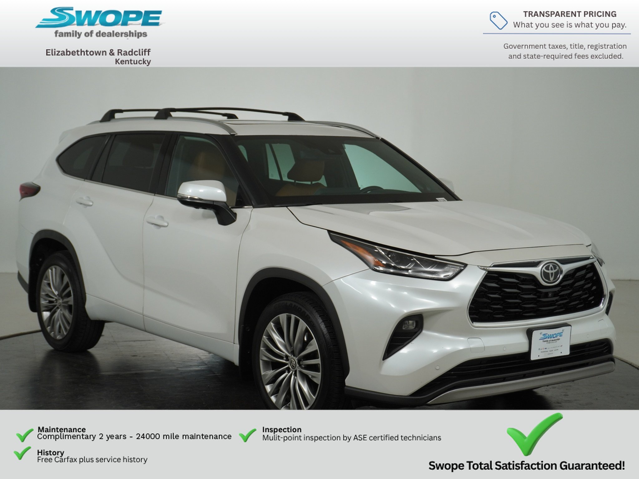Used 2024 Wind Chill Pearl Toyota Platinum image 1