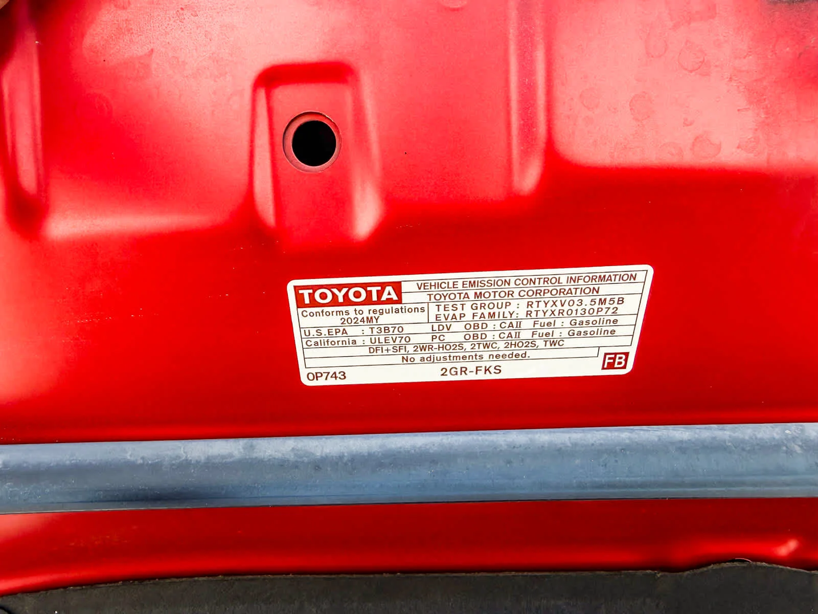 Used 2024 Supersonic Red Toyota XSE V6 image 21