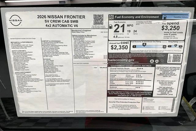 New 2026 Gun Metallic Nissan SV image 42