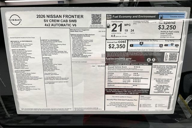 New 2026 Gun Metallic Nissan SV image 42
