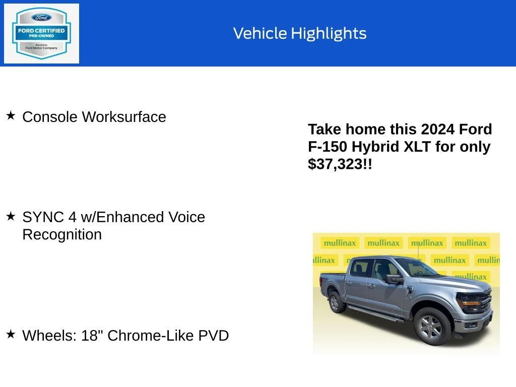 Certified Used 2024 Silver Ford XLT image 19