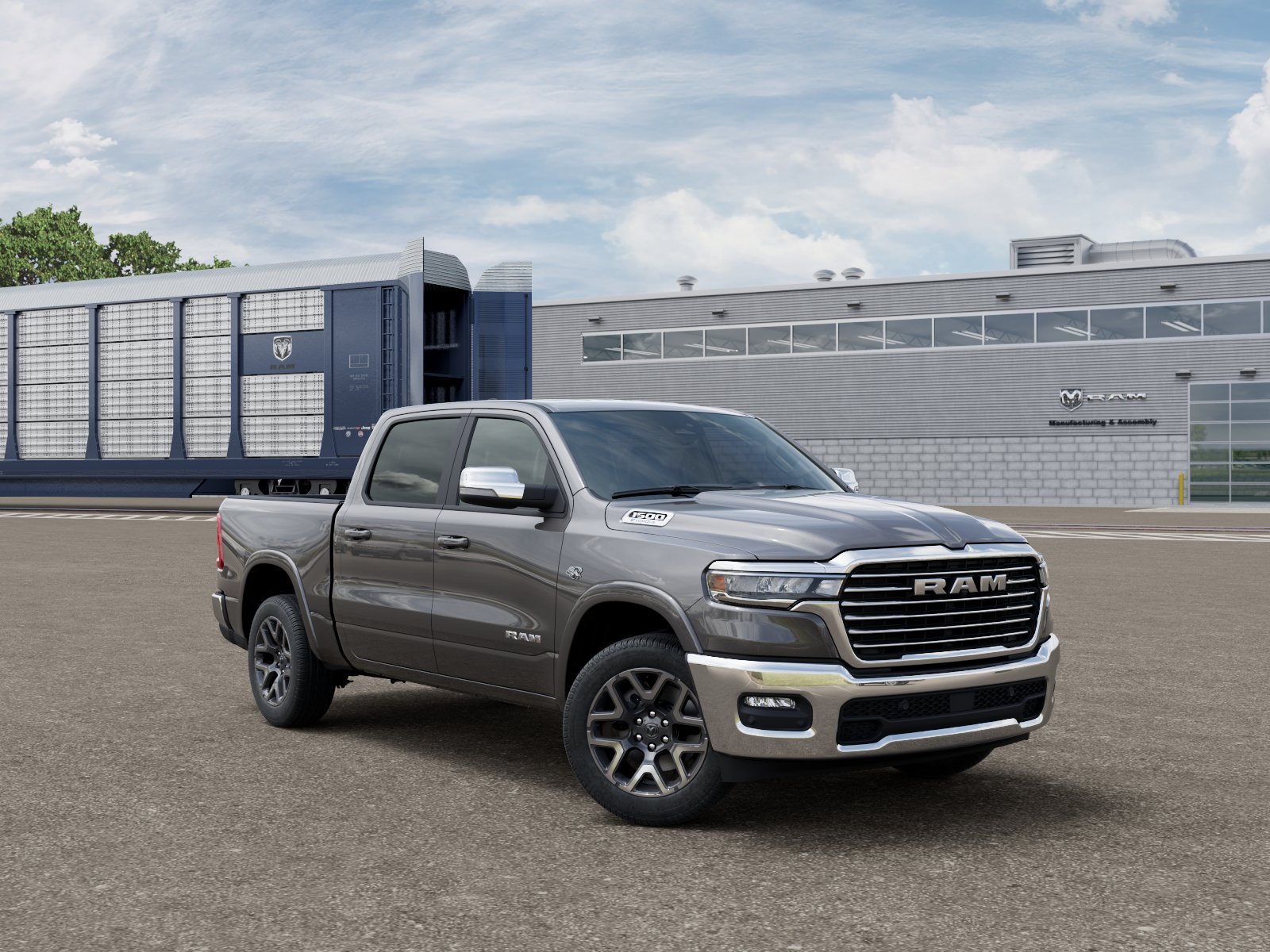 New 2026 Granite Crystal Metallic Clear-Coat Exterior Paint RAM Laramie image 3