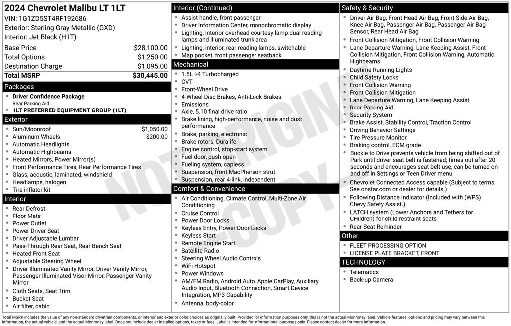 Used 2024 Gray Chevrolet LT image 6