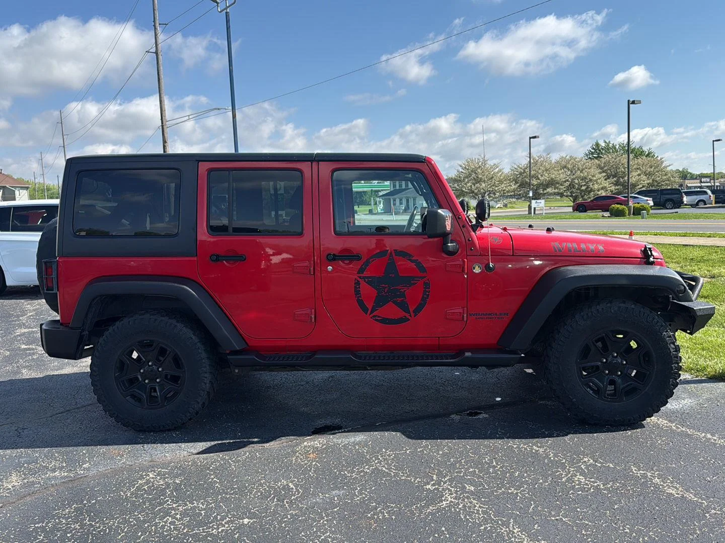 Used 2017 Firecracker Red Jeep Willys Wheeler image 6