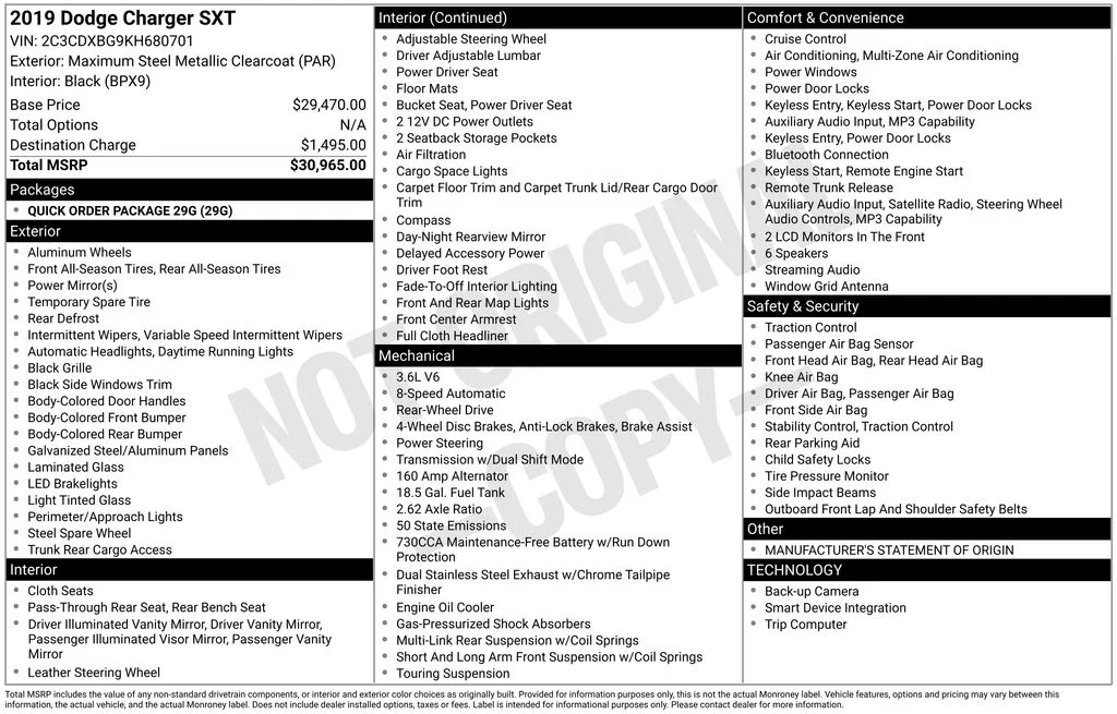 Used 2019 Gray Dodge SXT image 6