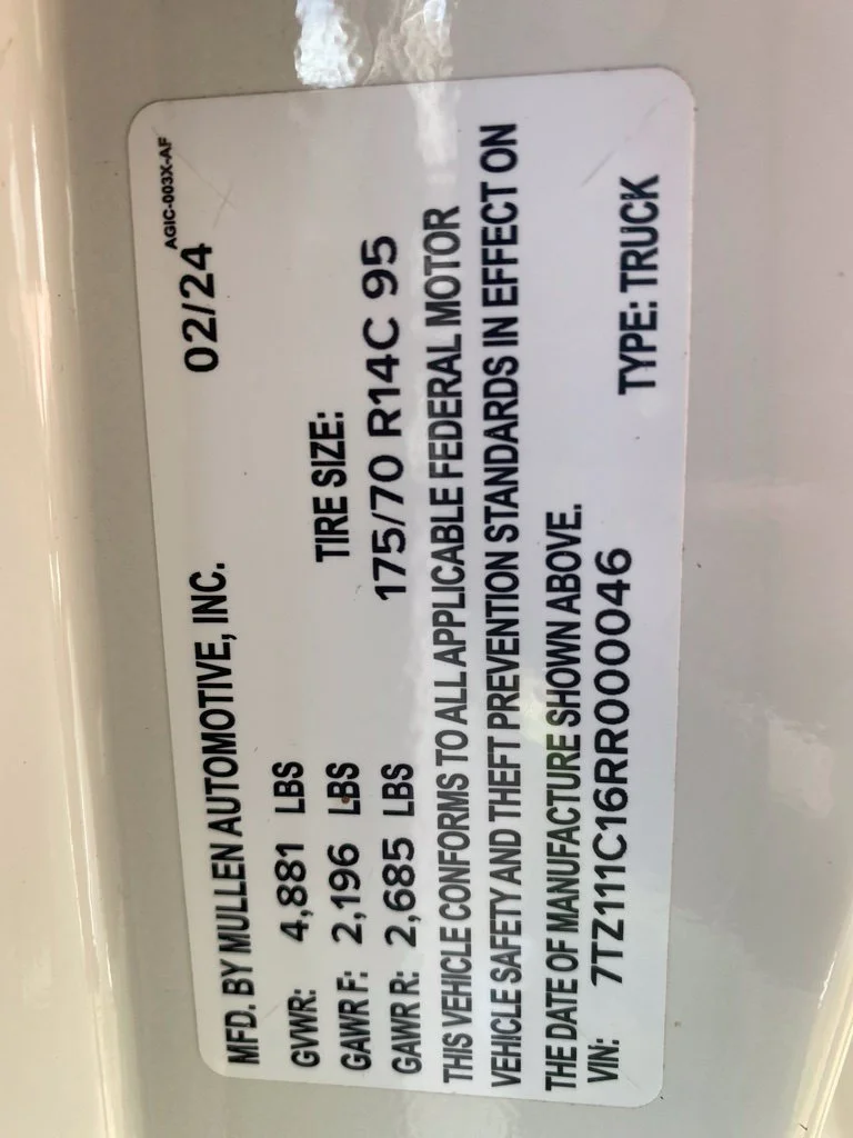Used 2024 White MULLEN  image 30