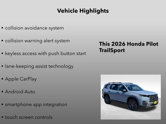 New 2026 Sonic Gray Pearl Honda TrailSport image 10