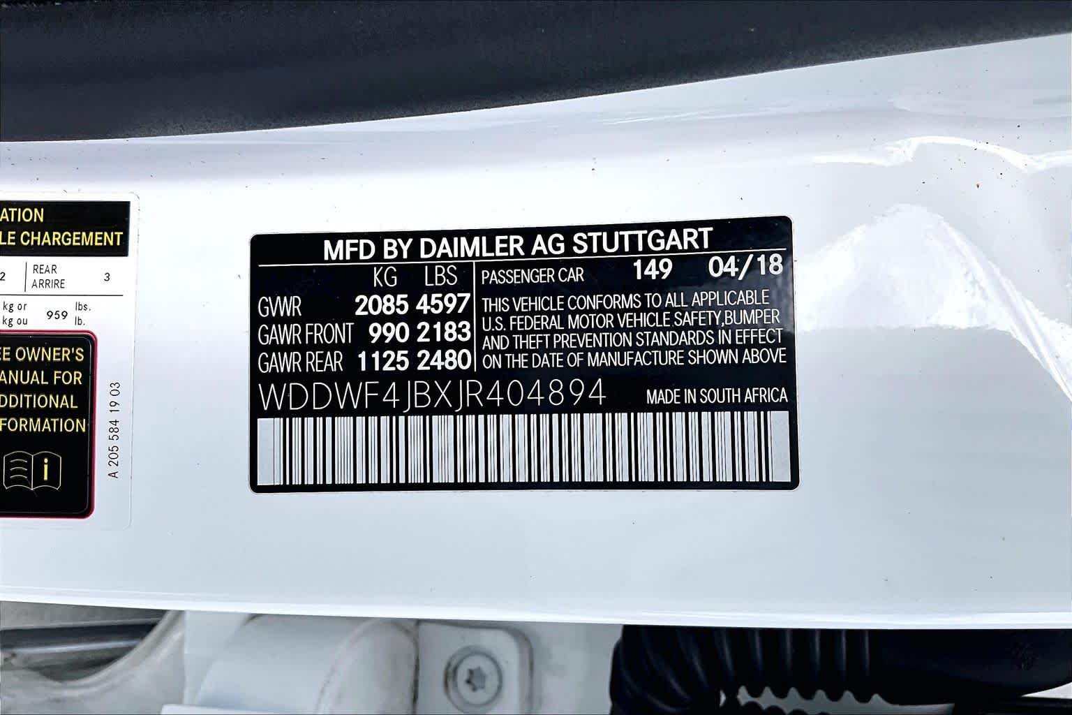 Used 2018 Polar White Mercedes-Benz C 300 image 31