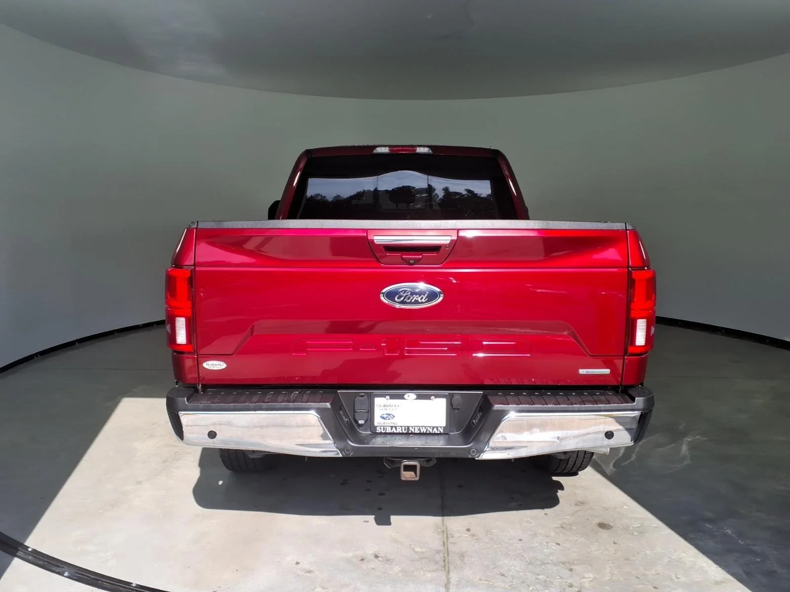 Used 2018 Ruby Red Metallic Tinted Clearcoat/Stone Gray Ford LARIAT image 14
