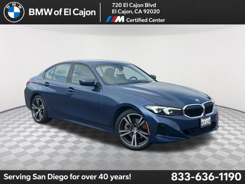 Used 2023 Blue BMW 330i image 1
