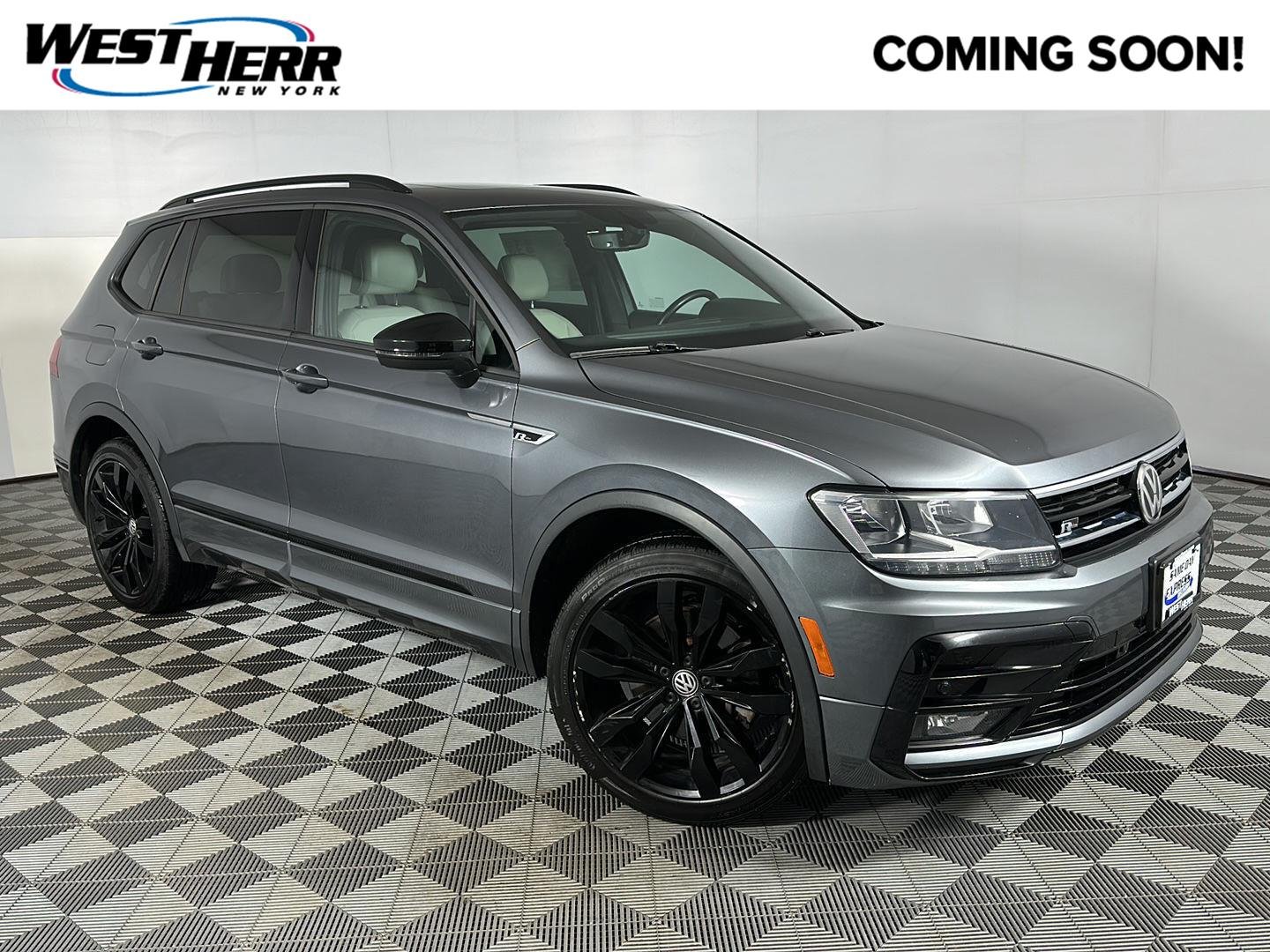 Used 2021 Platinum Gray Metallic Volkswagen SE R-Line Black image 1