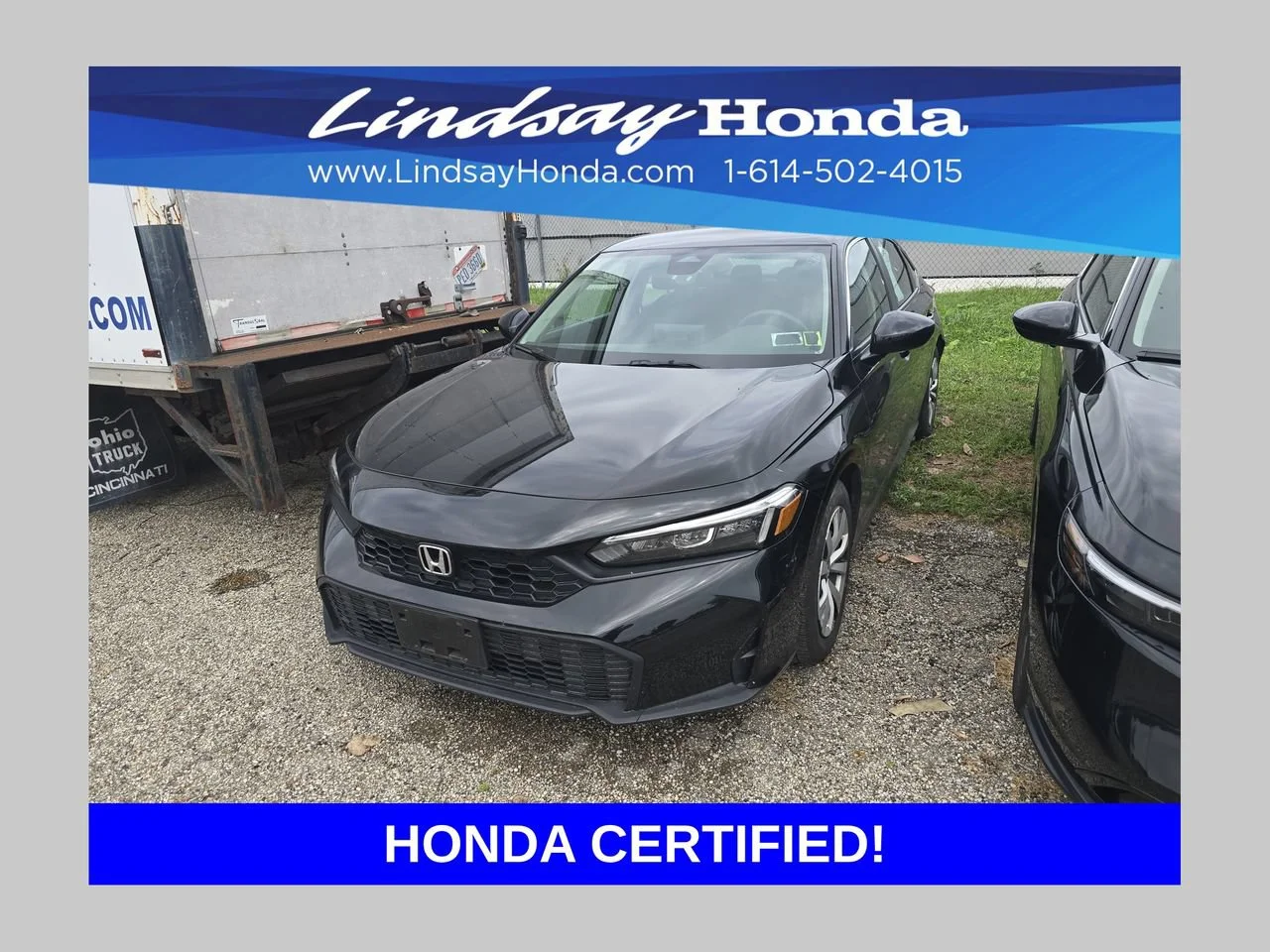 Certified Used 2025 Crystal Black Pearl Honda LX image 6