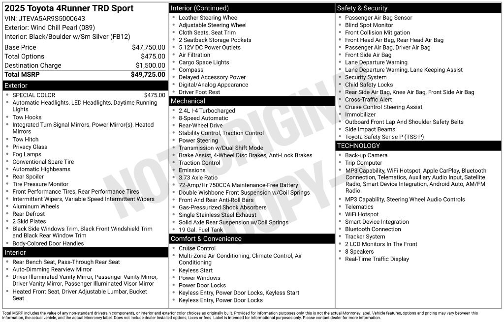 Certified Used 2025 Beige Toyota TRD Sport image 2