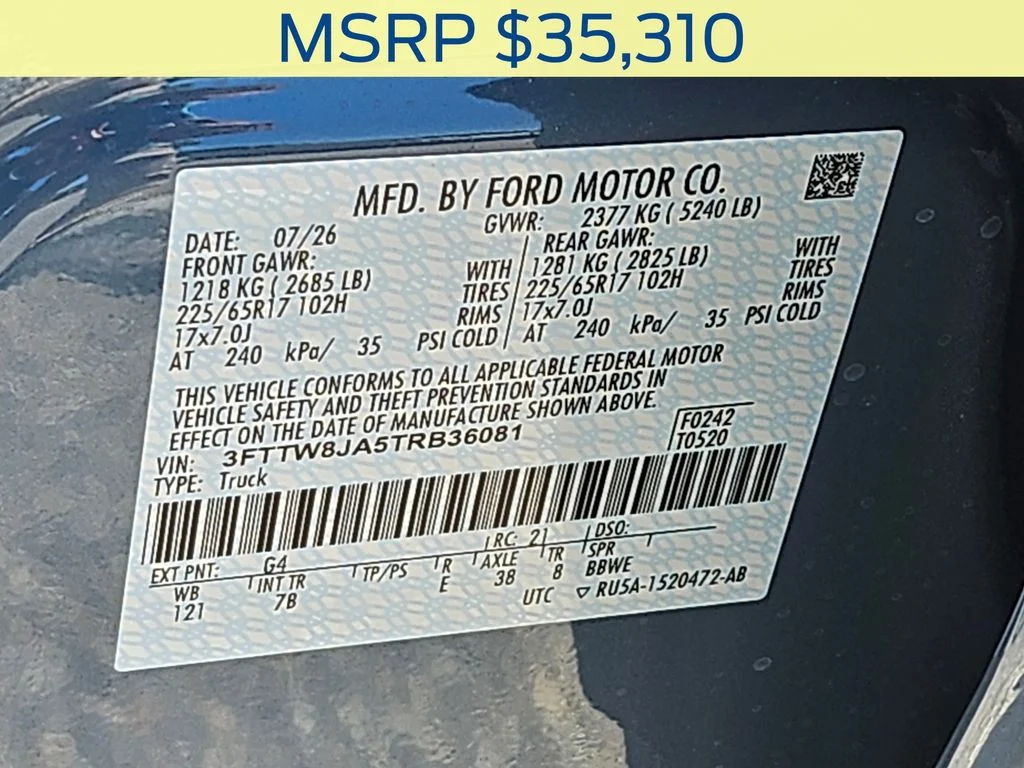 New 2026 Azure Gray Metallic Tri-Coat Ford XLT image 35