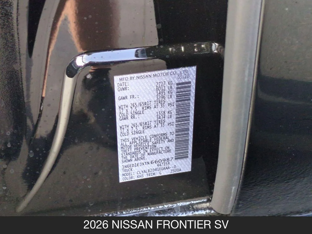 New 2026 Black Nissan SV image 25