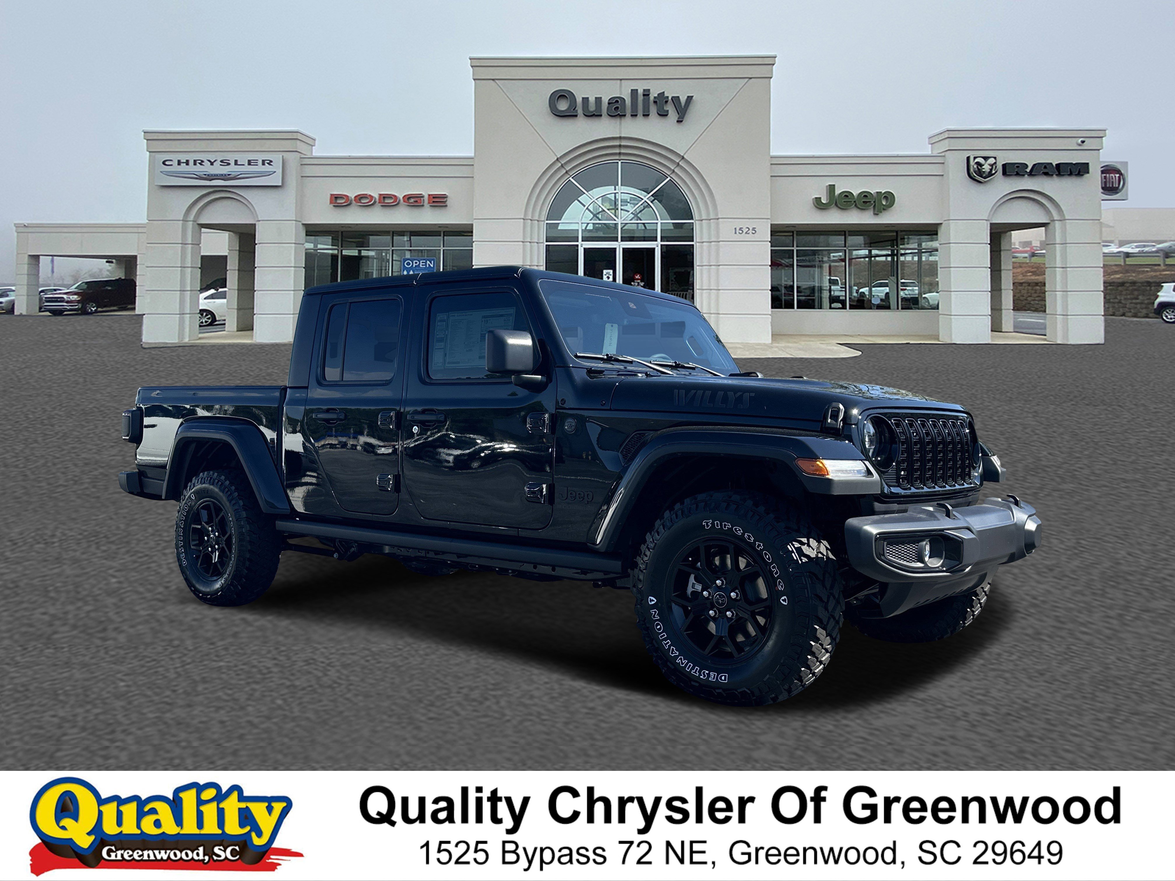 New 2025 Black Clear-Coat Exterior Paint Jeep Willys image 1