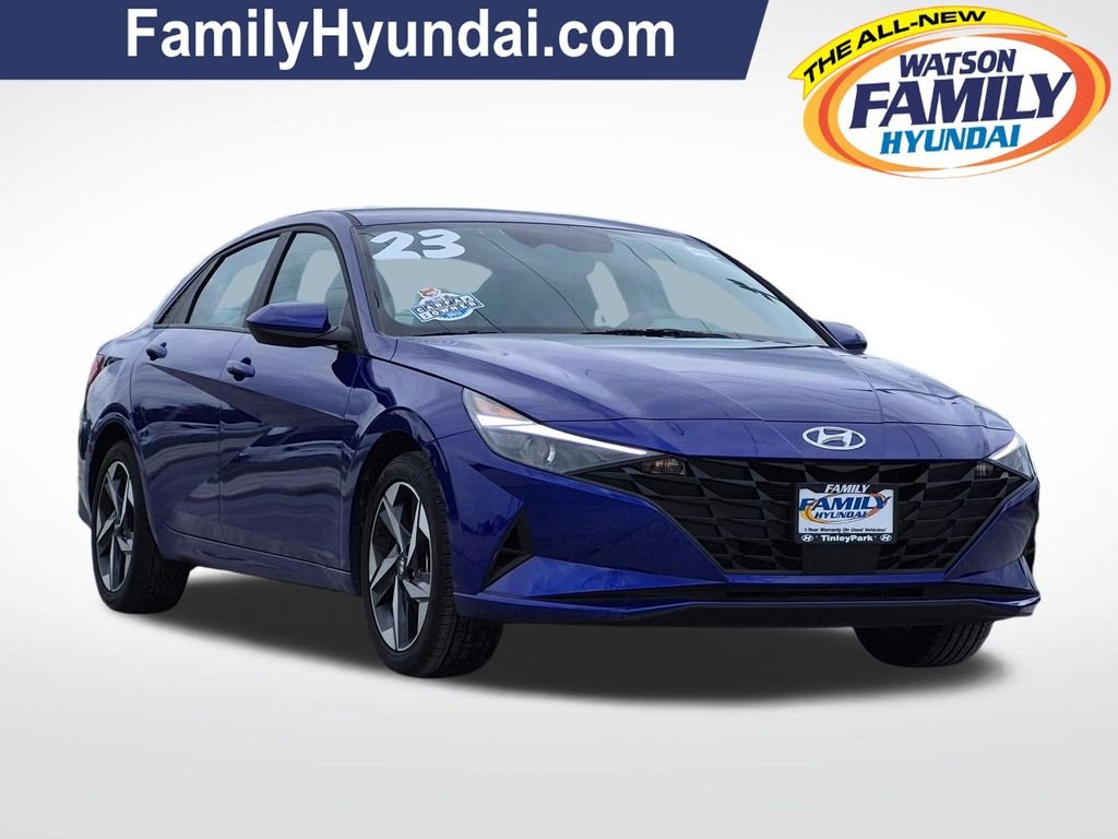 Certified Used 2023 Blue Hyundai SEL image 1