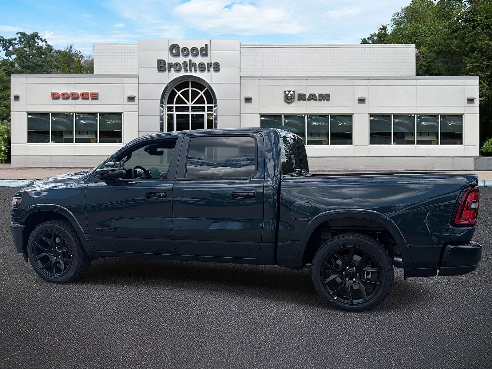 New 2026 Forged Blue Metallic Exterior Paint RAM Laramie Crew Cab 4x4 5
