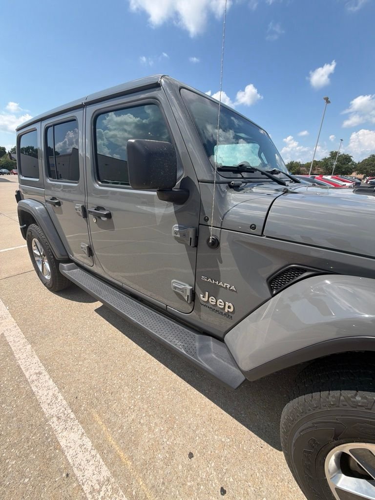 Used 2021 Sting-Gray Clearcoat Jeep Unlimited Sahara image 14
