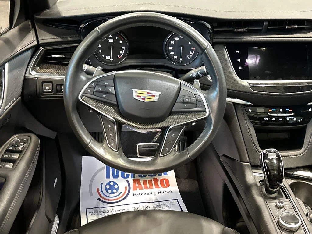 Used 2023 Stellar Black Metallic Cadillac AWD Sport image 28