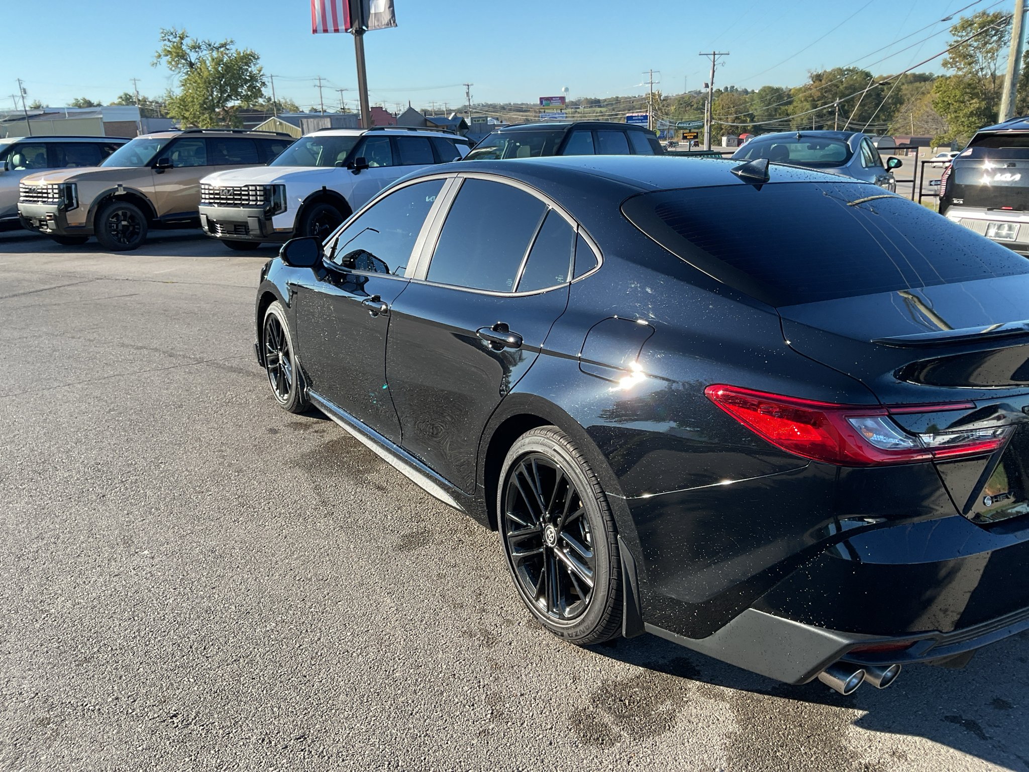 Used 2025 Midnight Black Metallic Toyota SE image 7