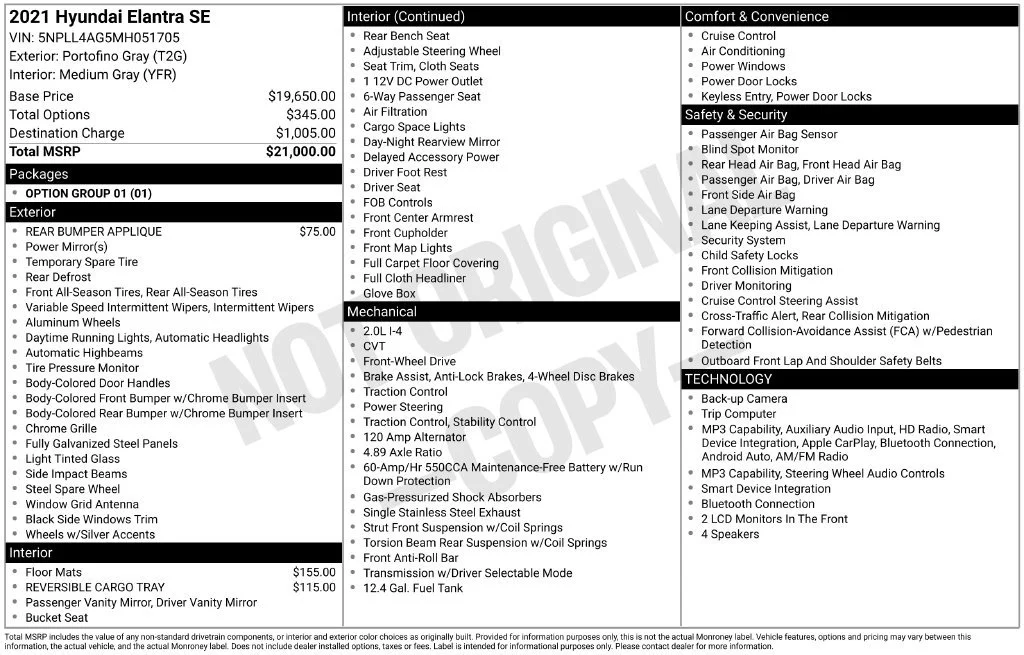 Used 2021  Hyundai SE image 11
