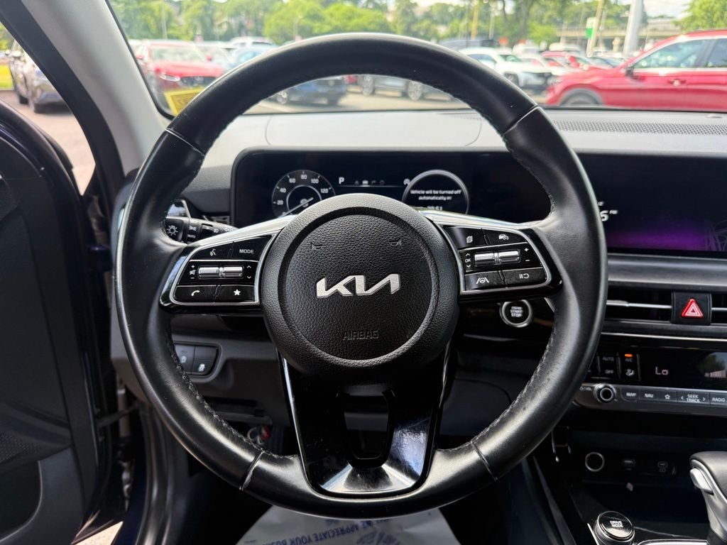 Used 2024 Dark Ocean Blue / White Roof Kia S image 12