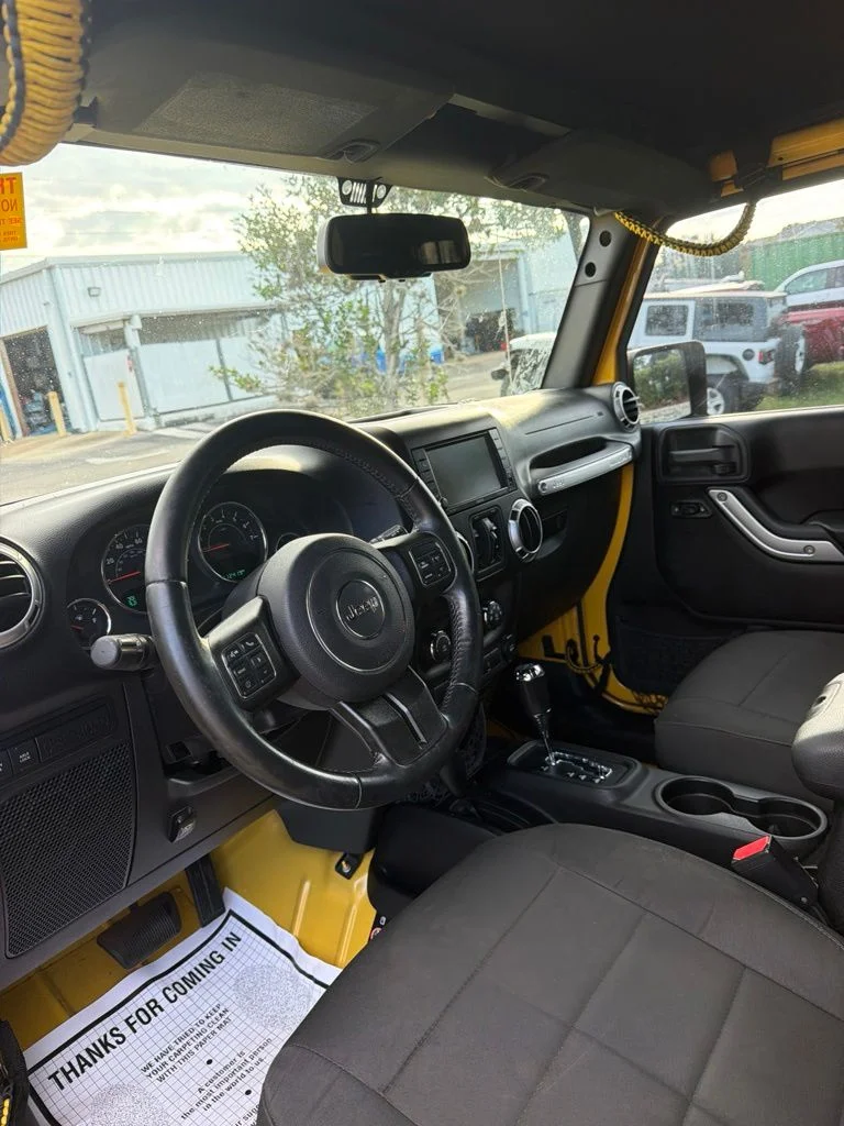 Used 2015 Yellow Jeep Unlimited Rubicon image 4