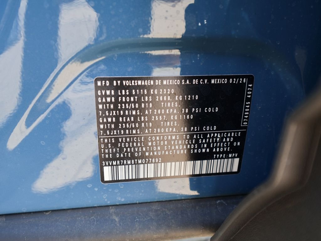 New 2026 Blue Volkswagen 2.0T SE image 32