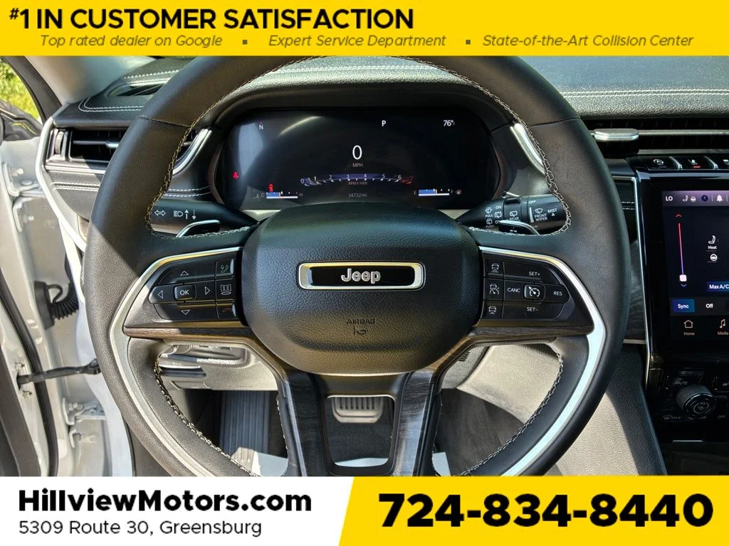 Used 2023 Bright White Clearcoat Jeep Limited image 28