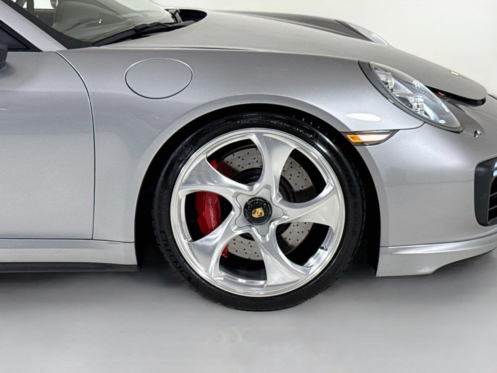 Used 2017 Rhodium Silver Metallic Porsche Turbo | Upgraded Exhaust | Upgraded Wheels | Sunroof image 39