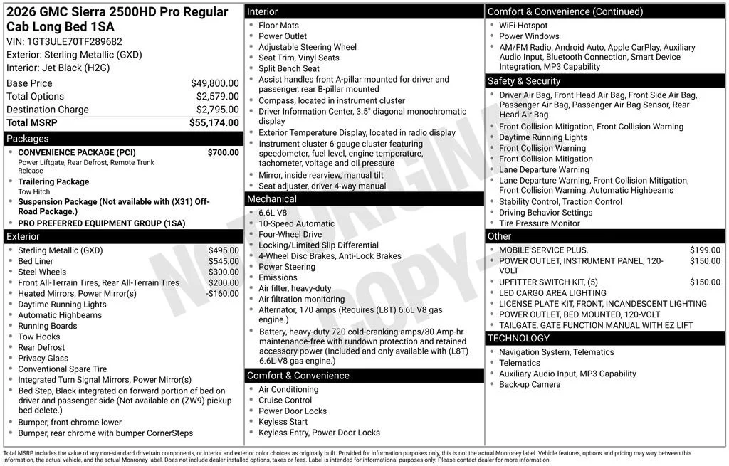 New 2026 Sterling Metallic GMC Pro image 14