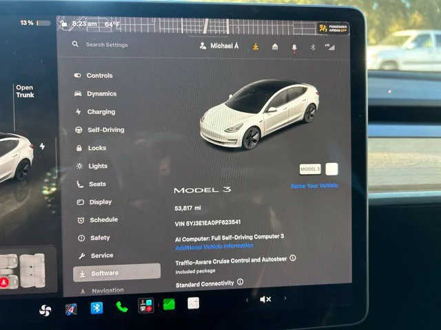 Used 2023 Pearl White Multi-Coat Tesla Base image 10