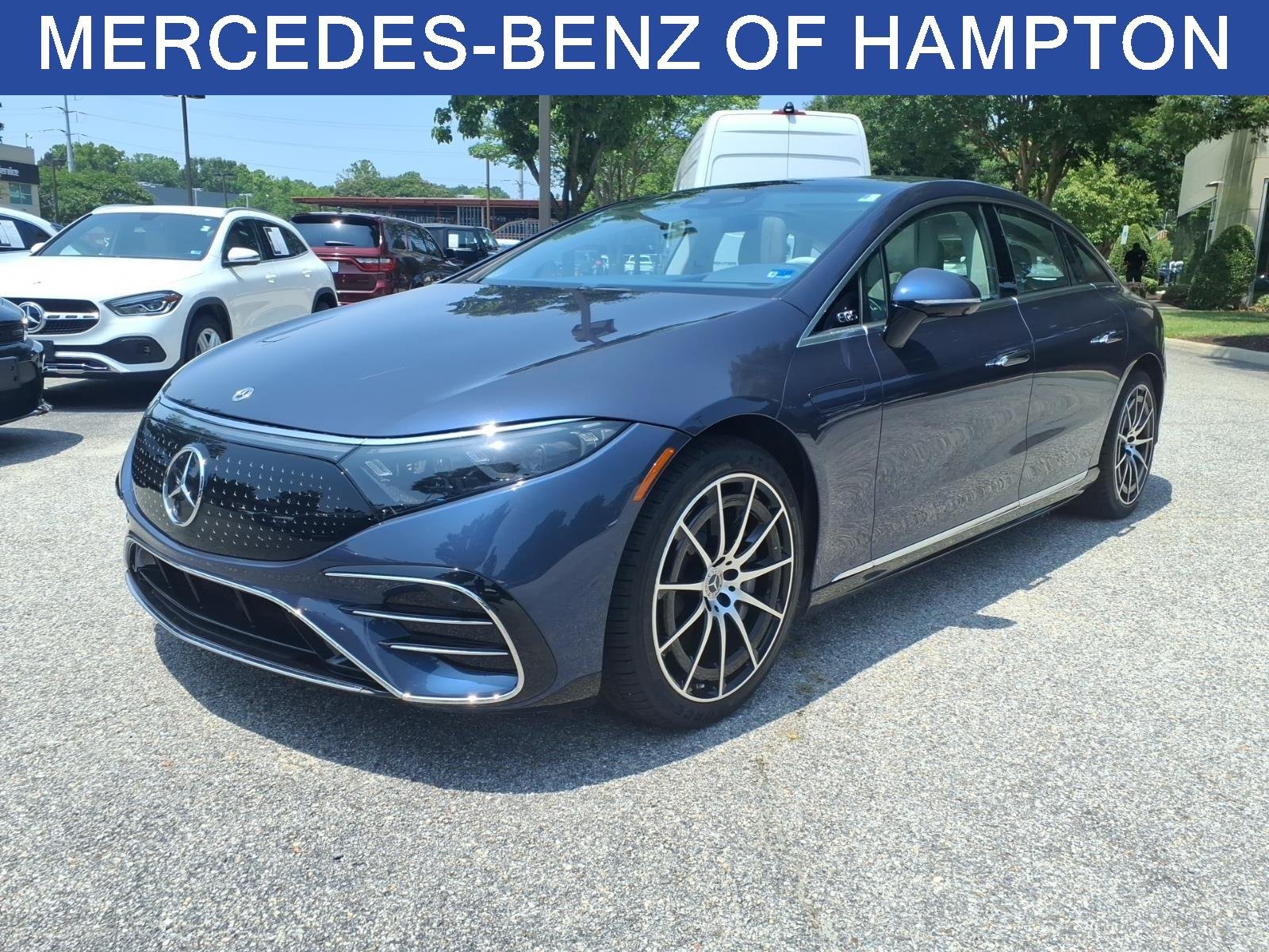 Used 2023 Twilight Blue Metallic Mercedes-Benz EQS 580 image 1