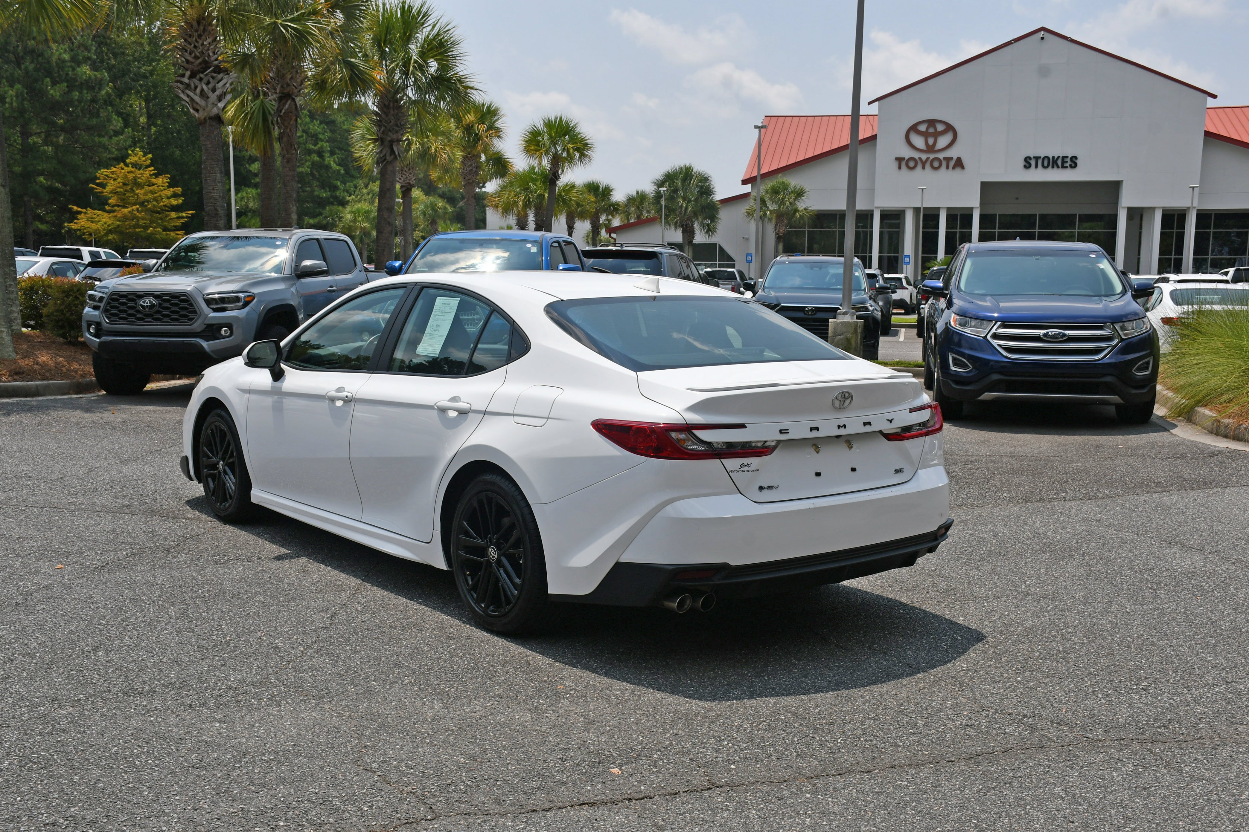 Used 2025 White Toyota SE image 2