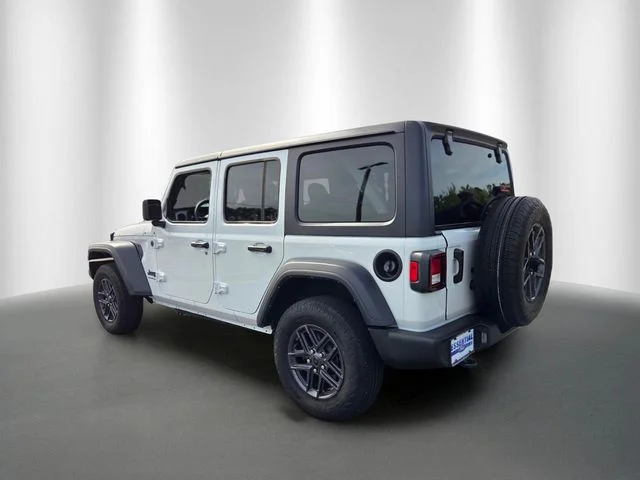 Used 2025 Bright White Clearcoat Jeep Sport S image 3