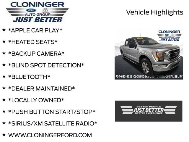 Used 2022 Silver Ford XLT image 3