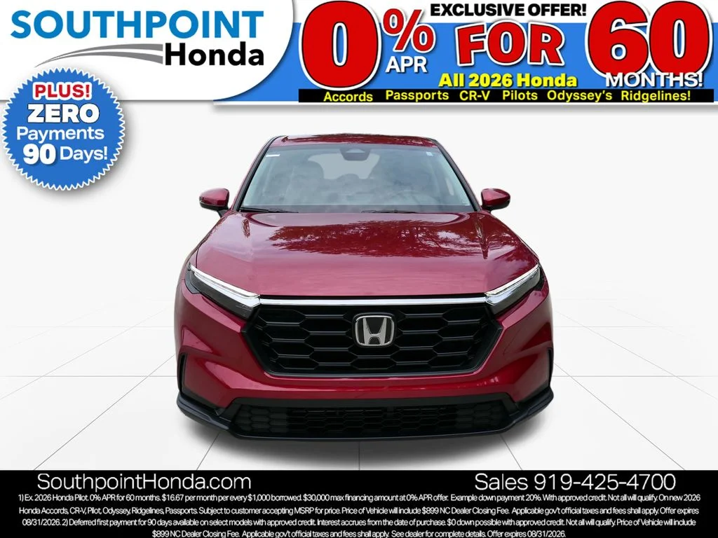 New 2026 Radiant Red Metallic Honda LX image 2