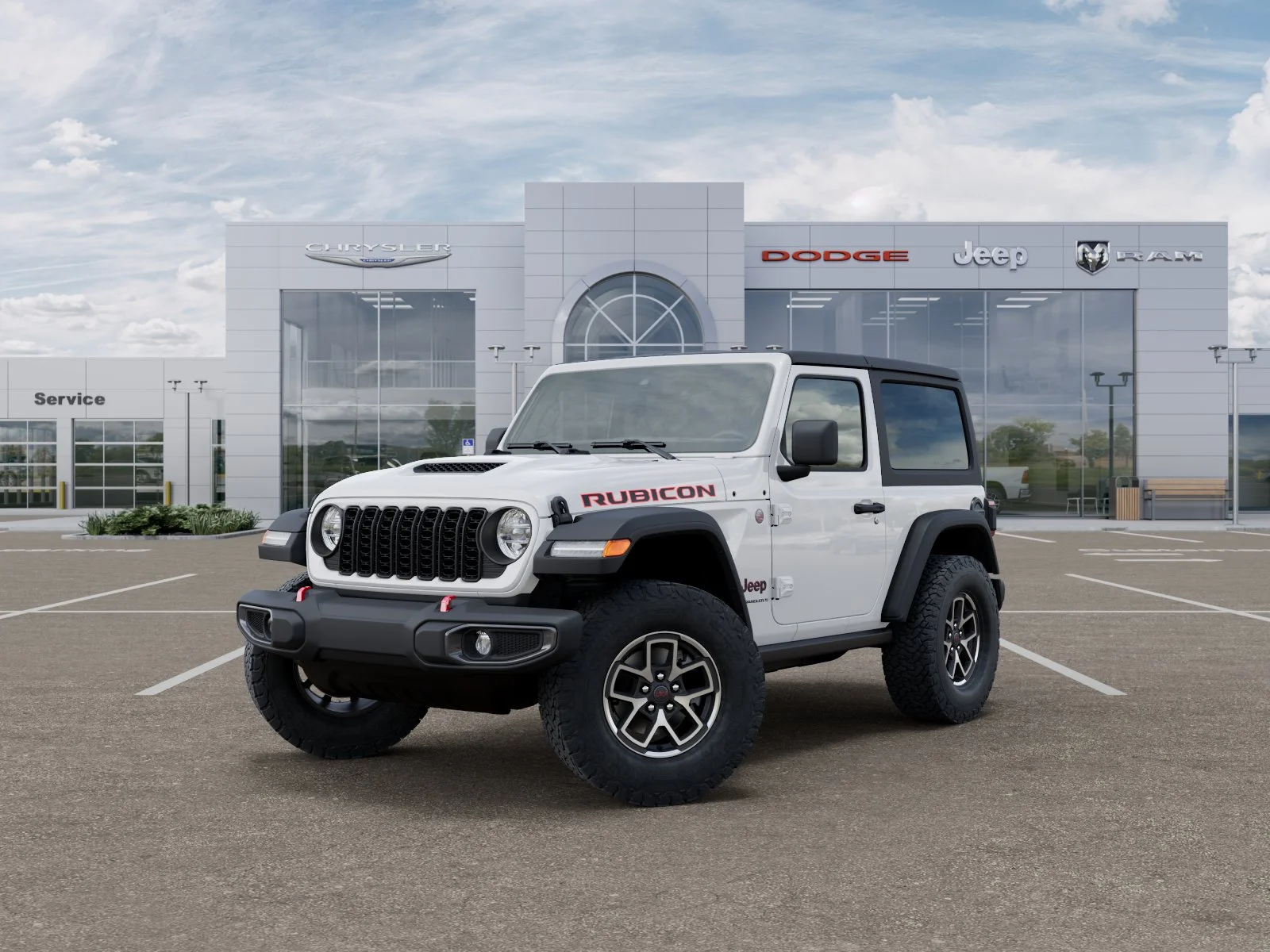 New 2026 Bright White Clear-Coat Exterior Paint Jeep Rubicon image 11