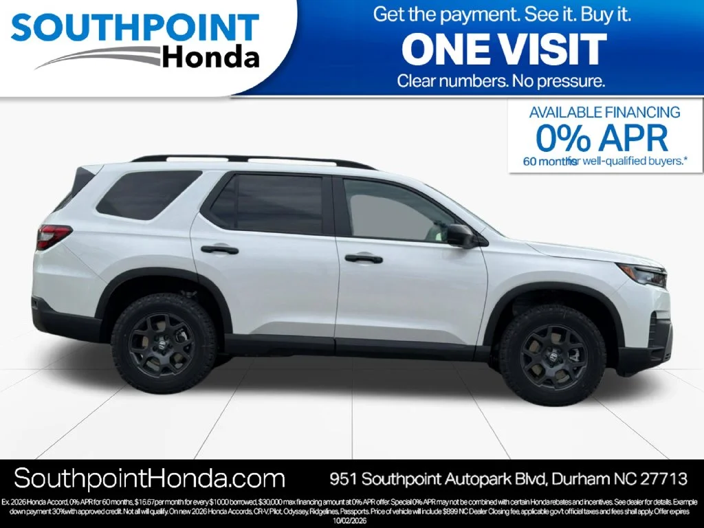 New 2026 Platinum White Pearl Honda TrailSport image 2