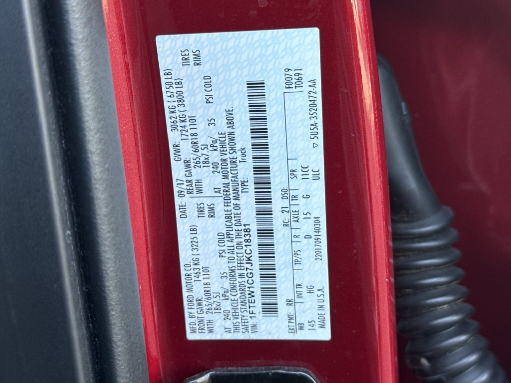 Used 2018 Ruby Red Metallic Ford Lariat image 33