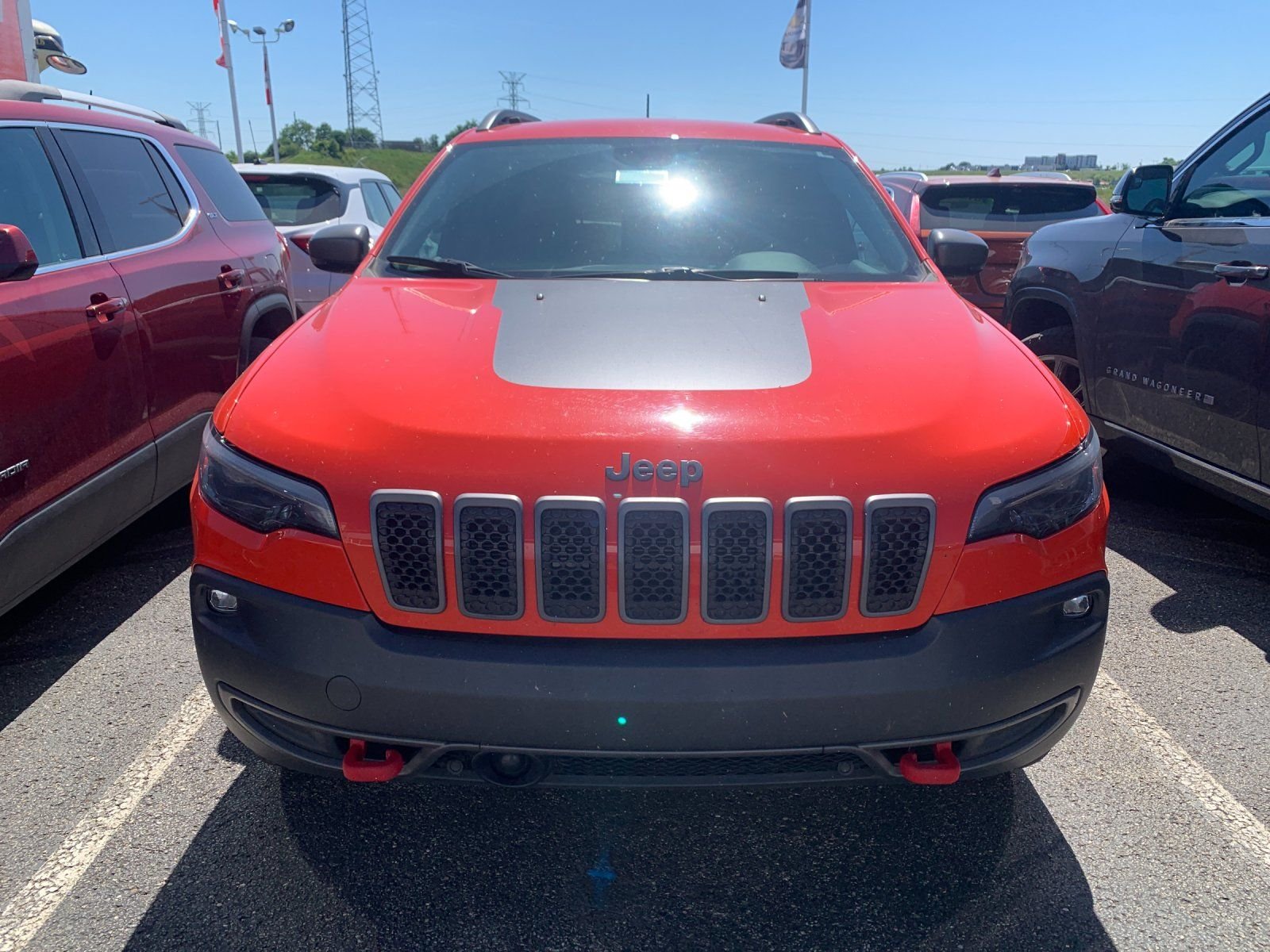 Used 2021 Orange Jeep Trailhawk image 5
