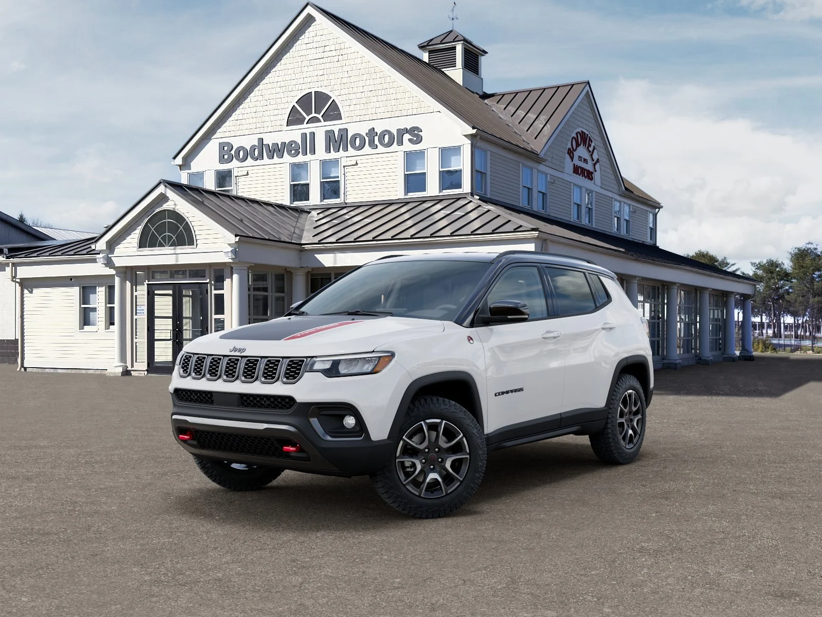 New 2026 Bright White Clear-Coat Exterior Paint Jeep Trailhawk 4x4 image 27
