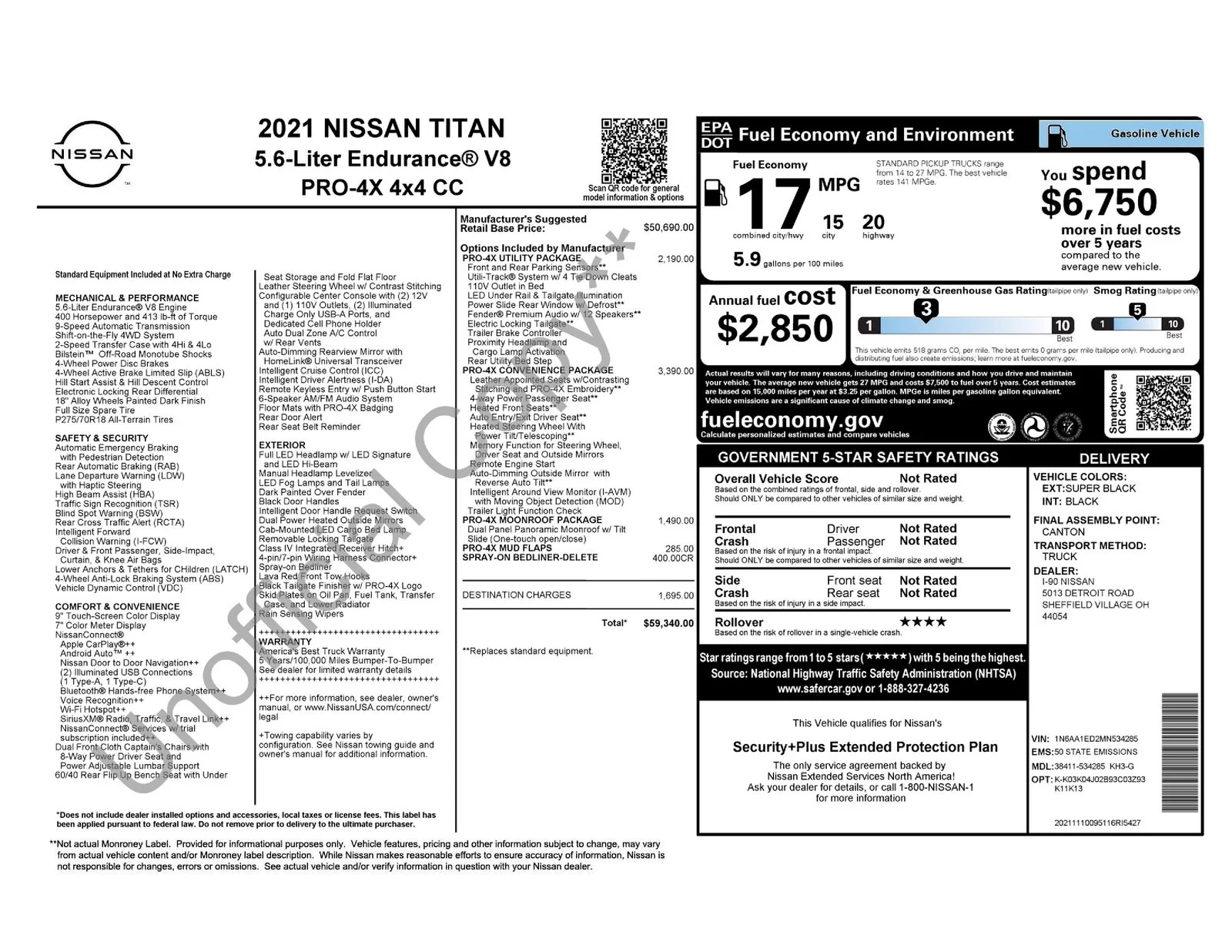 Used 2021 Super Black Nissan PRO-4X image 5