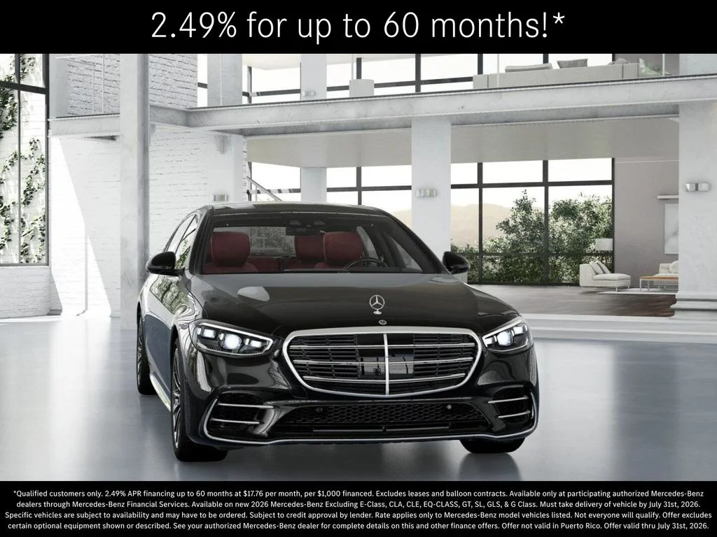 New 2026 Obsidian Black Metallic Mercedes-Benz S 580 image 8