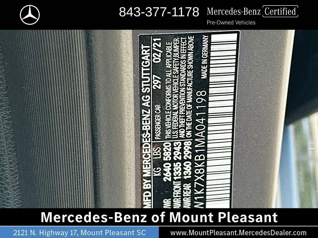 Certified Used 2021 designo Selenite Gray Magno Mercedes-AMG S image 33