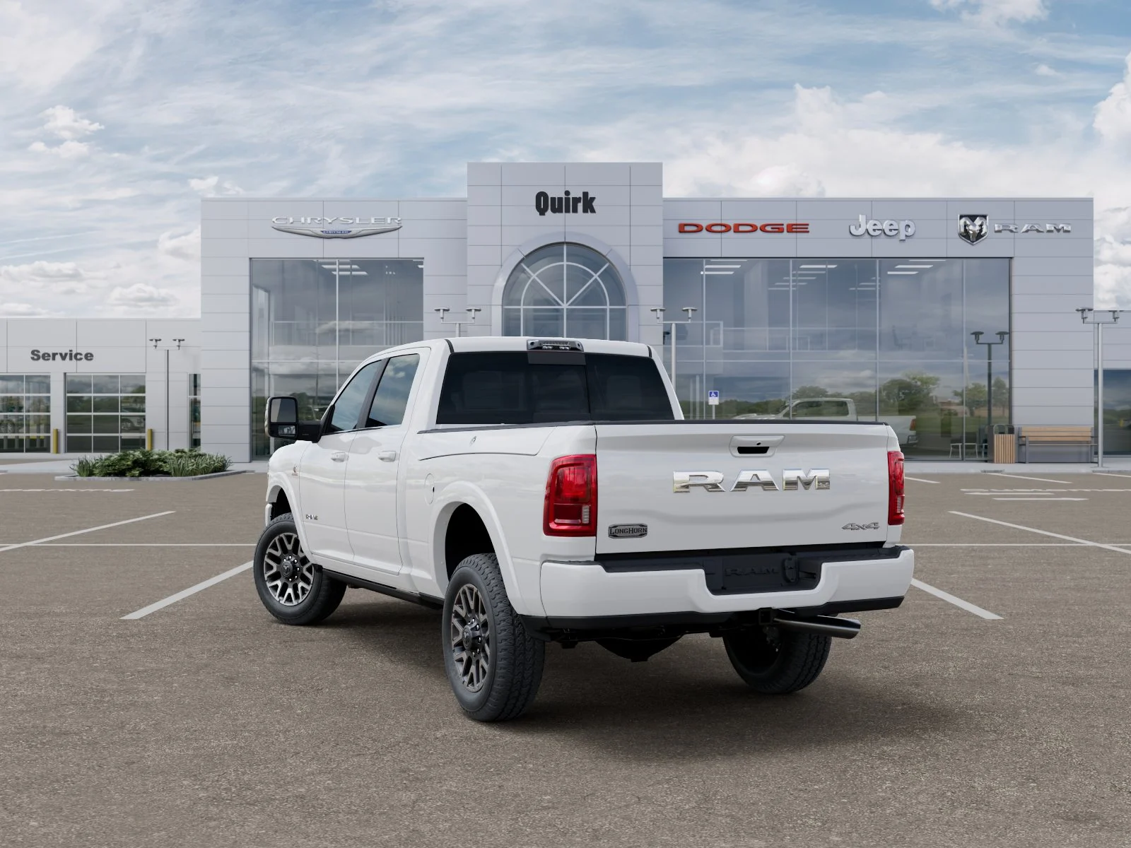 New 2026 Bright White Clear-Coat Exterior Paint RAM Longhorn image 23